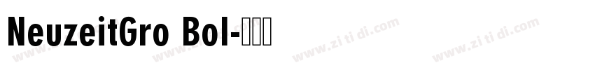 NeuzeitGro Bol字体转换